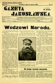 Gazeta Jarosławska. 1935, R. 4, nr 6 (17 marca)
