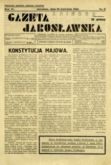 Gazeta Jarosławska. 1935, R. 4, nr 9 (28 kwietnia)