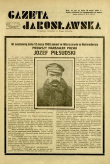 Gazeta Jarosławska. 1935, R. 4, nr 11 (19 maja)