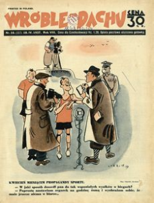 Wróble na Dachu : tygodnik satyryczno-humorystyczny. 1937, R. 8, nr 16 (18 kwietnia)