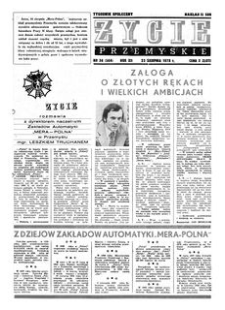 Życie Przemyskie : tygodnik społeczny. 1978, R. 12, nr 34 (564) (23 sierpnia)