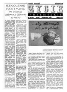 Życie Przemyskie : tygodnik społeczny. 1978, R. 12, nr 38 (568) (20 września)