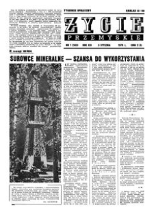Życie Przemyskie : tygodnik społeczny. 1979, R. 13, nr 1 (583) (3 stycznia)
