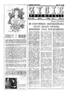 Życie Przemyskie : tygodnik społeczny. 1979, R. 13, nr 10 (592) (7 marca)