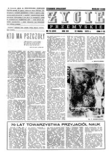 Życie Przemyskie : tygodnik społeczny. 1979, R. 13, nr 12 (594) (21 marca)