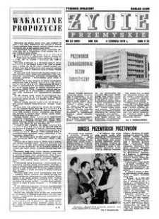 Życie Przemyskie : tygodnik społeczny. 1979, R. 13, nr 23 (605) (6 czerwca)