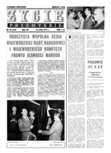 Życie Przemyskie : tygodnik społeczny. 1979, R. 13, nr 30 (612) (25 lipca)