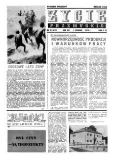 Życie Przemyskie : tygodnik społeczny. 1979, R. 13, nr 31 (613) (1 sierpnia)