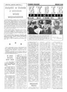 Życie Przemyskie : tygodnik społeczny. 1979, R. 13, nr 38 (620) (19 września)