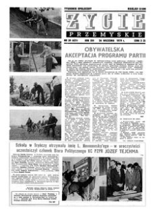 Życie Przemyskie : tygodnik społeczny. 1979, R. 13, nr 39 (621) (26 września)