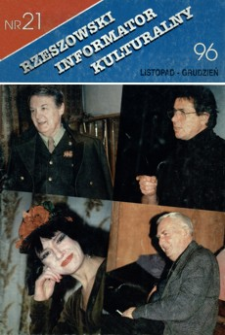Rzeszowski Informator Kulturalny. 1996, nr 21 (listopad-grudzień)