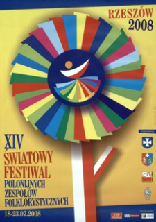 XIV Światowy Festiwal Polonijnych Zespołów Folklorystycznych : Rzeszów 2008 [Plakat]