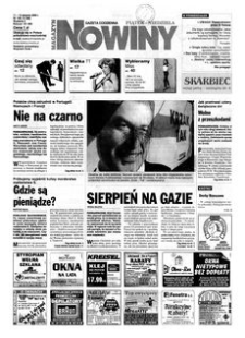 Nowiny : gazeta codzienna. 2000, nr 156 (11-13 sierpnia)