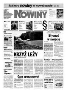 Nowiny : gazeta codzienna. 2000, nr 179 (14 września)