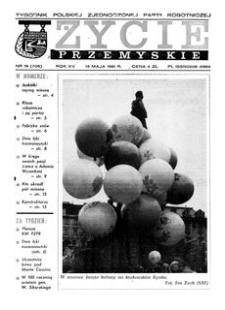 Życie Przemyskie : tygodnik Polskiej Zjednoczonej Partii Robotniczej. 1981, R. 15, nr 19 (706) (13 maja)