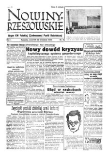 Nowiny Rzeszowskie : organ KW Polskiej Zjednoczonej Partii Robotniczej. 1949, R. 1, nr 8 (22 września)