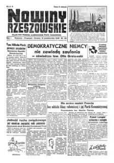 Nowiny Rzeszowskie : organ KW Polskiej Zjednoczonej Partii Robotniczej. 1949, R. 1, nr 28 (12 października)