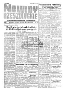 Nowiny Rzeszowskie : organ KW Polskiej Zjednoczonej Partii Robotniczej. 1949, R. 1, nr 100 (23 grudnia)