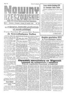 Nowiny Rzeszowskie : organ KW Polskiej Zjednoczonej Partii Robotniczej. 1949, R. 1, nr 102 (27 grudnia)