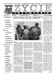 Życie Przemyskie : tygodnik Polskiej Zjednoczonej Partii Robotniczej. 1982, R. 16, nr 3 (738) (17 lutego)