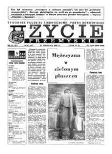 Życie Przemyskie : tygodnik Polskiej Zjednoczonej Partii Robotniczej. 1982, R. 16, nr 12 (747) (21 kwietnia)