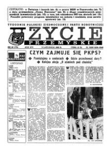 Życie Przemyskie : tygodnik Polskiej Zjednoczonej Partii Robotniczej. 1982, R. 16, nr 40 (775) (3 listopada)