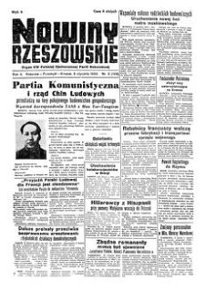 Nowiny Rzeszowskie : organ KW Polskiej Zjednoczonej Partii Robotniczej. 1950, R. 2, nr 3 (3 stycznia)