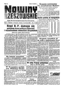Nowiny Rzeszowskie : organ KW Polskiej Zjednoczonej Partii Robotniczej. 1950, R. 2, nr 4 (4 stycznia)