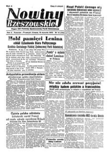 Nowiny Rzeszowskie : organ KW Polskiej Zjednoczonej Partii Robotniczej. 1950, R. 2, nr 15 (15 stycznia)