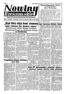 Nowiny Rzeszowskie : organ KW Polskiej Zjednoczonej Partii Robotniczej. 1950, R. 2, nr 80 (21 marca)