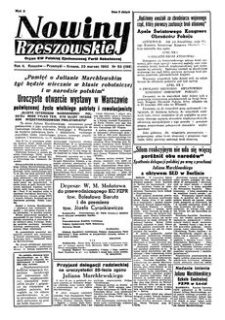 Nowiny Rzeszowskie : organ KW Polskiej Zjednoczonej Partii Robotniczej. 1950, R. 2, nr 82 (23 marca)