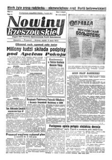 Nowiny Rzeszowskie : organ KW Polskiej Zjednoczonej Partii Robotniczej. 1950, R. 2, nr 123 (5 maja)