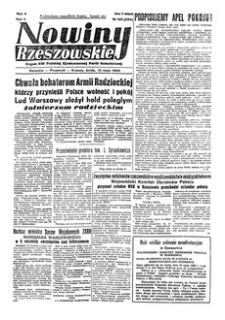 Nowiny Rzeszowskie : organ KW Polskiej Zjednoczonej Partii Robotniczej. 1950, R. 2, nr 128 (10 maja)