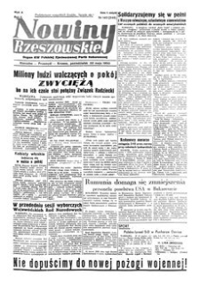 Nowiny Rzeszowskie : organ KW Polskiej Zjednoczonej Partii Robotniczej. 1950, R. 2, nr 140 (22 maja)