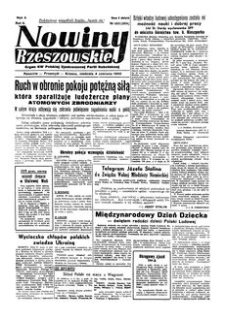Nowiny Rzeszowskie : organ KW Polskiej Zjednoczonej Partii Robotniczej. 1950, R. 2, nr 152 (4 czerwca)