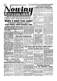 Nowiny Rzeszowskie : organ KW Polskiej Zjednoczonej Partii Robotniczej. 1950, R. 2, nr 168 (20 czerwca)