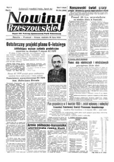 Nowiny Rzeszowskie : organ KW Polskiej Zjednoczonej Partii Robotniczej. 1950, R. 2, nr 194 (16 lipca)