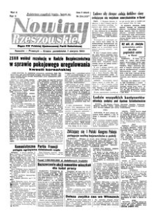 Nowiny Rzeszowskie : organ KW Polskiej Zjednoczonej Partii Robotniczej. 1950, R. 2, nr 215 (7 sierpnia)