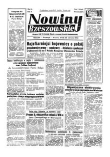 Nowiny Rzeszowskie : organ KW Polskiej Zjednoczonej Partii Robotniczej. 1950, R. 2, nr 231 (23 sierpnia)