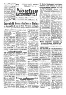 Nowiny Rzeszowskie : organ KW Polskiej Zjednoczonej Partii Robotniczej. 1950, R. 2, nr 282 (13 października)