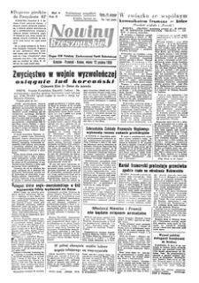 Nowiny Rzeszowskie : organ KW Polskiej Zjednoczonej Partii Robotniczej. 1950, R. 2, nr 342 (12 grudnia)