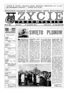 Życie Przemyskie : tygodnik Polskiej Zjednoczonej Partii Robotniczej. 1983, R. 17, nr 37 (820) (14 września)