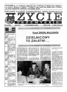 Życie Przemyskie : tygodnik Polskiej Zjednoczonej Partii Robotniczej. 1983, R. 17, nr 40 (823) (5 października)