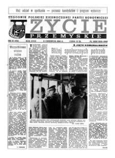 Życie Przemyskie : tygodnik Polskiej Zjednoczonej Partii Robotniczej. 1984, R. 18, nr 23 (858) (6 czerwca)