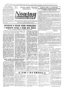 Nowiny Rzeszowskie : organ KW Polskiej Zjednoczonej Partii Robotniczej. 1951, R. 3, nr 41 (10 lutego)