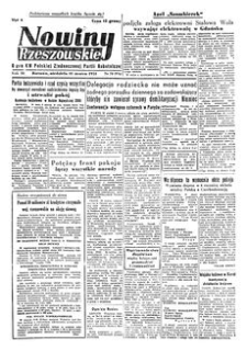 Nowiny Rzeszowskie : organ KW Polskiej Zjednoczonej Partii Robotniczej. 1951, R. 3, nr 70 (11 marca)