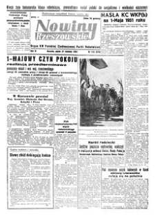 Nowiny Rzeszowskie : organ KW Polskiej Zjednoczonej Partii Robotniczej. 1951, R. 3, nr 115 (27 kwietnia)