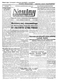 Nowiny Rzeszowskie : organ KW Polskiej Zjednoczonej Partii Robotniczej. 1951, R. 3, nr 118 (30 kwietnia)
