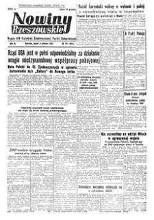 Nowiny Rzeszowskie : organ KW Polskiej Zjednoczonej Partii Robotniczej. 1951, R. 3, nr 157 (8 czerwca)