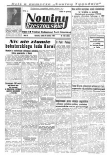 Nowiny Rzeszowskie : organ KW Polskiej Zjednoczonej Partii Robotniczej. 1951, R. 3, nr 158 (9 czerwca)
